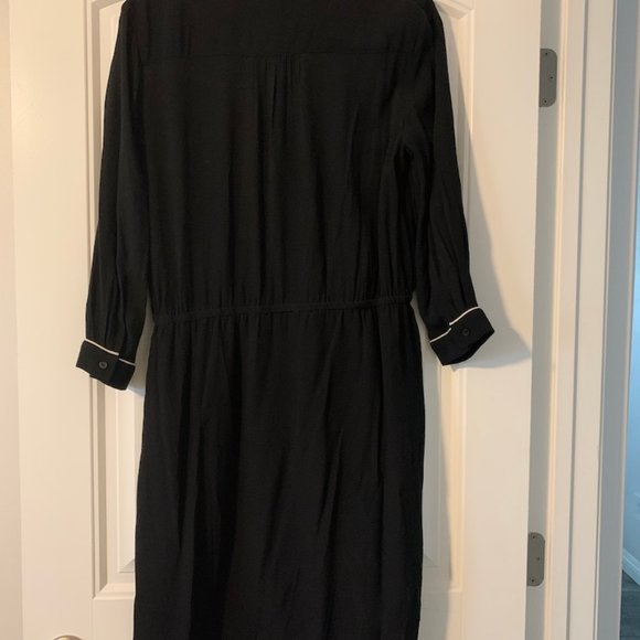 LOFT Shirtdress in Black - Picture 3 of 5